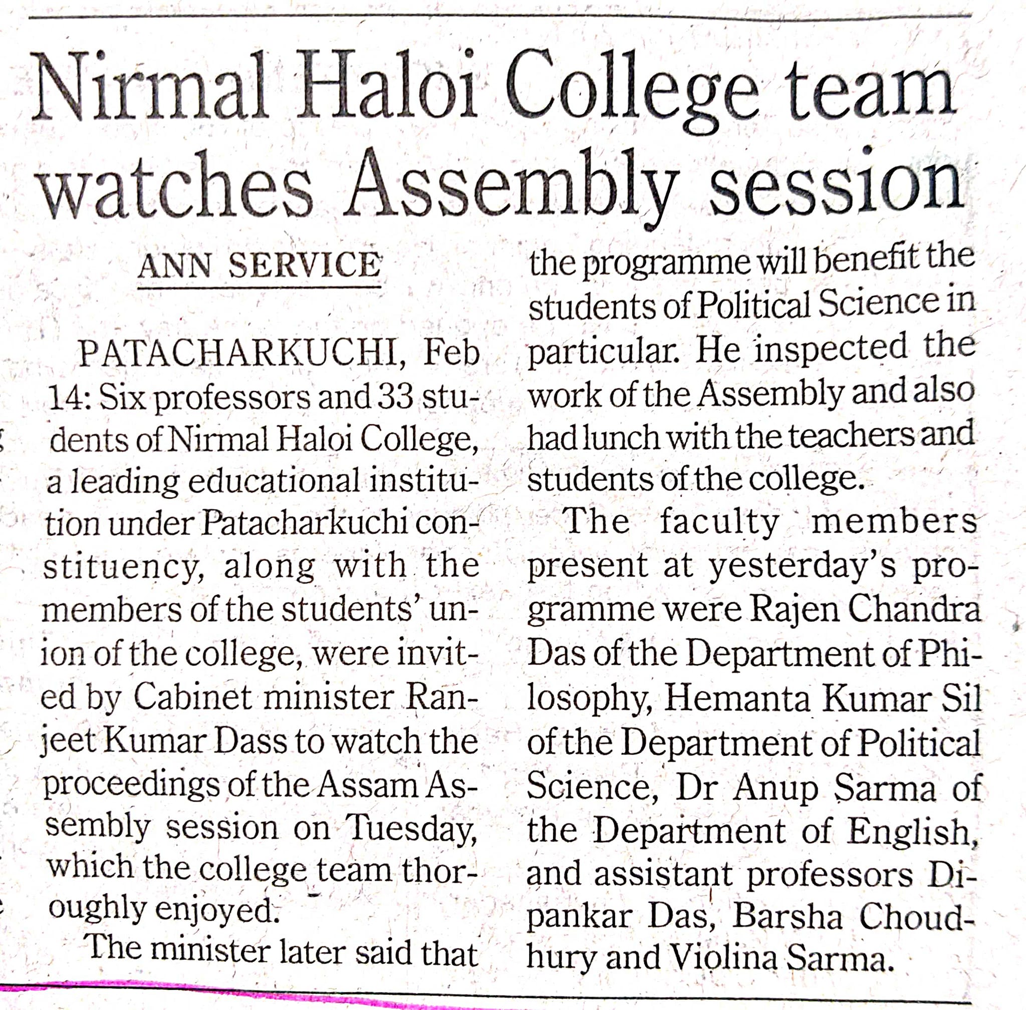Nirmal Haloi College